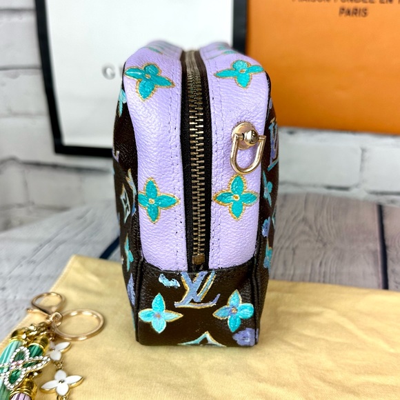 Louis Vuitton Trousse 23 Pouch Crossbody CUSTOM with dust bag and bag charm - Picture 13 of 16